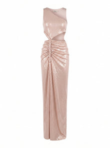 KNOTTED CUTOUT DRAPE GOWN