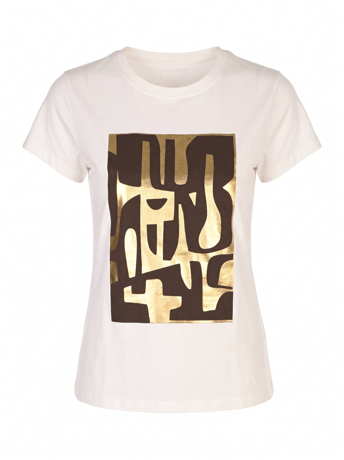 GRAPHIC GOLD FOIL CREW-NECK T-SHIRT