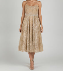 SEQUIN EMBELLISHED MIDI DRESS
