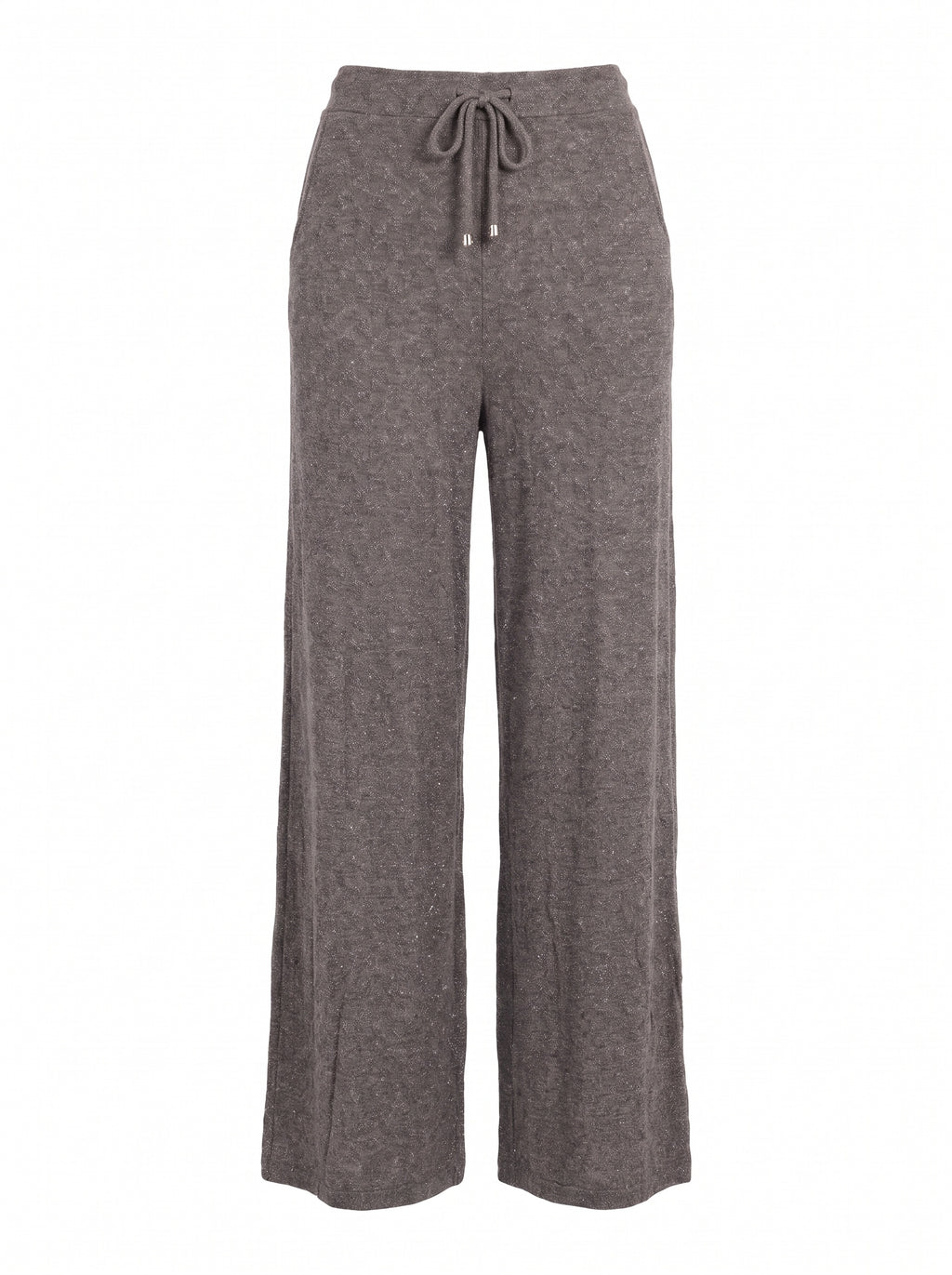 WIDE-LEG DRAWSTRING KNIT TROUSERS