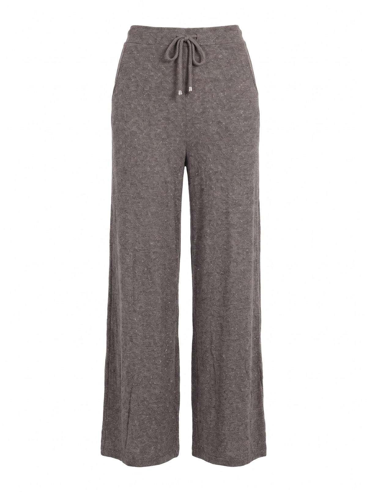 WIDE-LEG DRAWSTRING KNIT TROUSERS