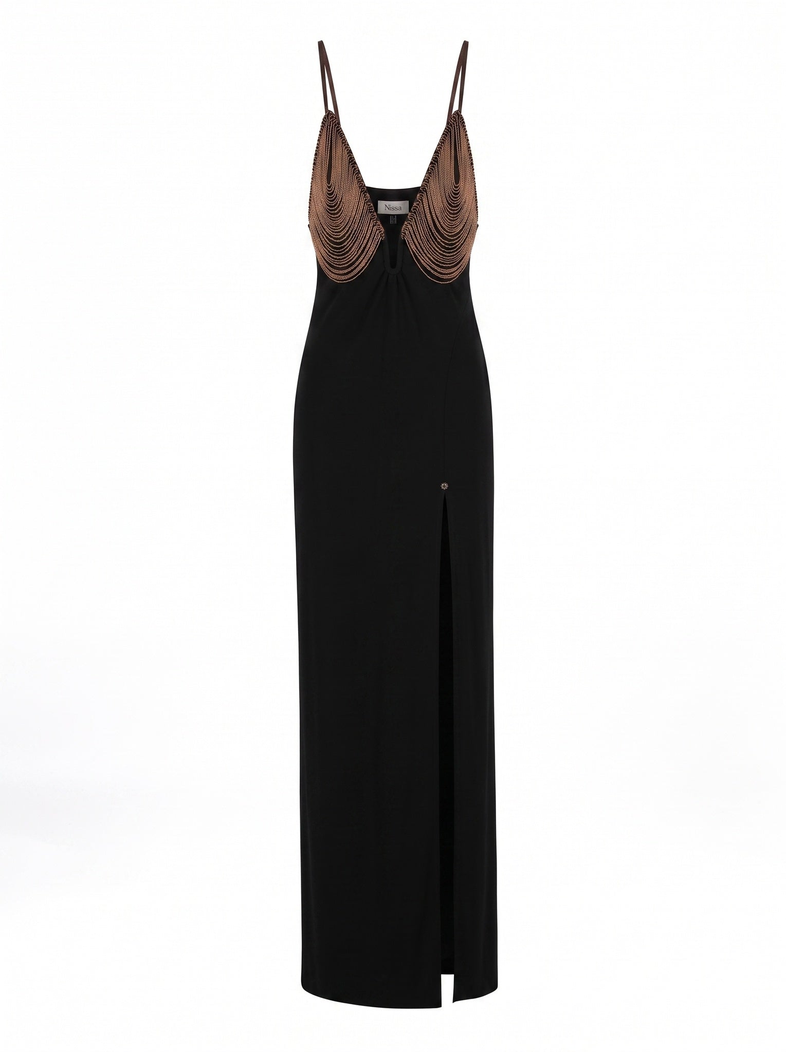 EMBELLISHED EVENING DRESS