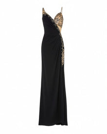 ELEGANT ASYMMETRIC EMBELLISHED GOWN