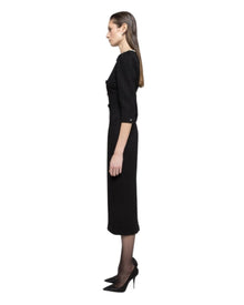 ELEGANT BOW-EMBELLISHED MIDI DRESS