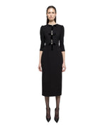 ELEGANT BOW - EMBELLISHED MIDI DRESS - Nakhle.Ets - Dresses