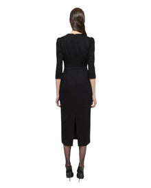 ELEGANT BOW-EMBELLISHED MIDI DRESS