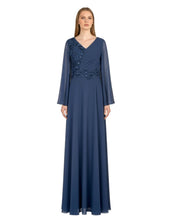 ELEGANT DRAPED EVENING GOWN