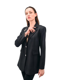ELEGANT EMBELLISHED BLAZER