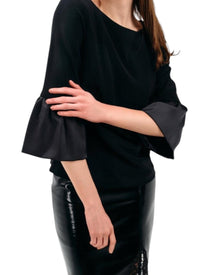 ELEGANT FLARE-SLEEVE BLOUSE