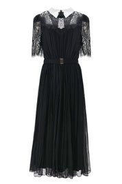 ELEGANT LACE COLLAR MIDI DRESS - Nakhle.Ets - Dresses