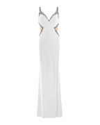 EMBELLISHED CUTOUT MERMAID GOWN