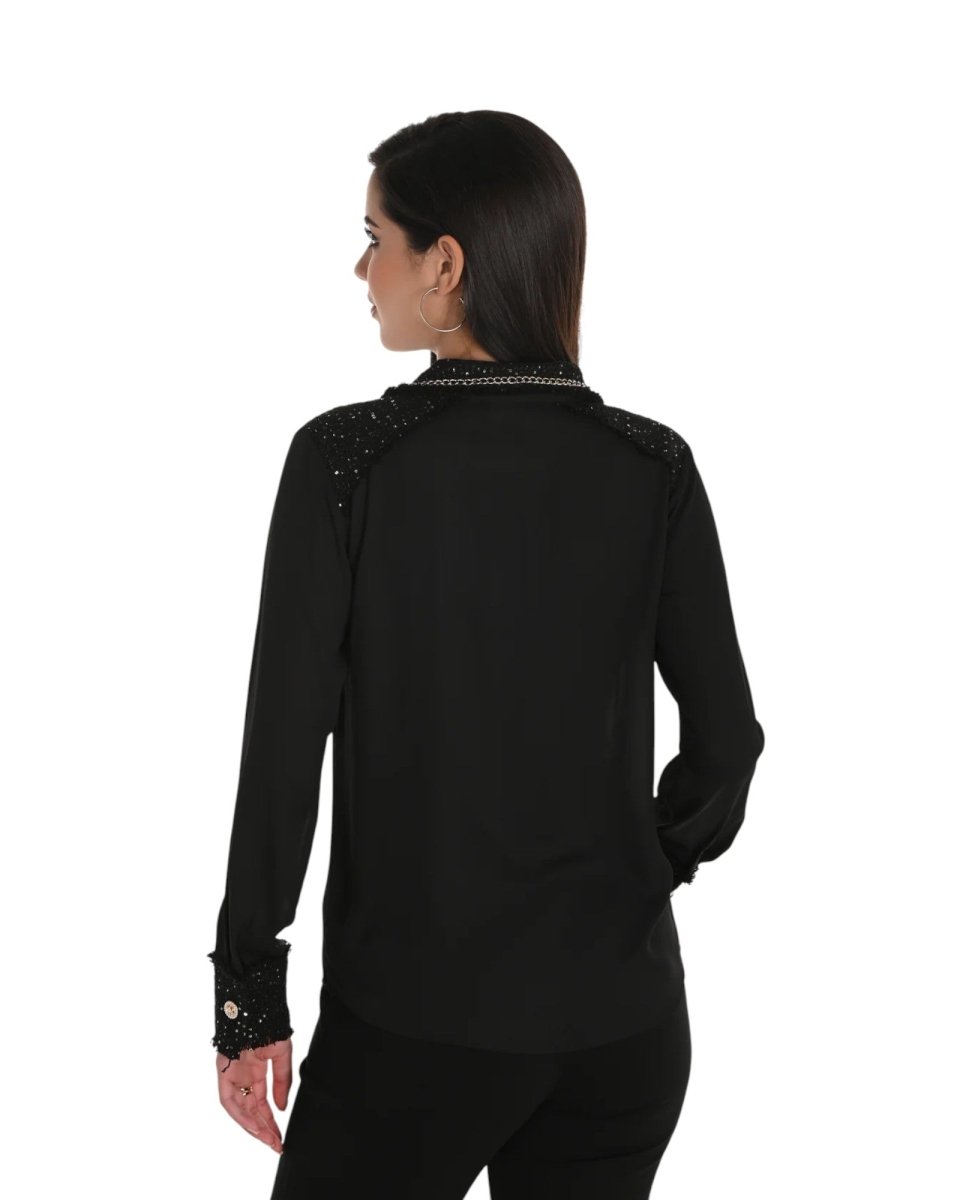 EMBELLISHED DETAIL BLOUSE