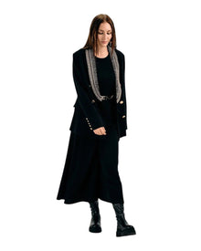 EMBELLISHED DOUBLE-BREASTED BLAZER