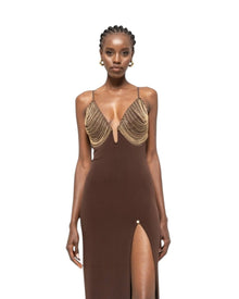 EMBELLISHED EVENING DRESS