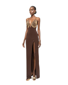 EMBELLISHED EVENING DRESS