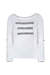 EMBELLISHED LONG-SLEEVE BLOUSE