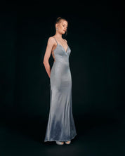 EMBELLISHED SPAGHETTI STRAP GOWN - Nakhle.Ets - Dresses
