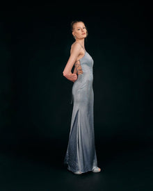 EMBELLISHED SPAGHETTI STRAP GOWN
