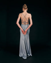 EMBELLISHED SPAGHETTI STRAP GOWN - Nakhle.Ets - Dresses