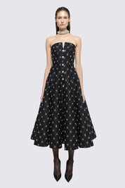 EMBELLISHED STRAPLESS MIDIDRESS - Nakhle.Ets - Dresses