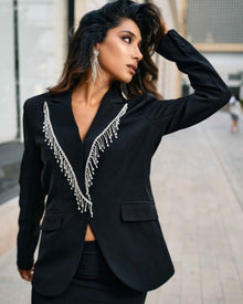 EMBELLISHED TAILORED BLAZER