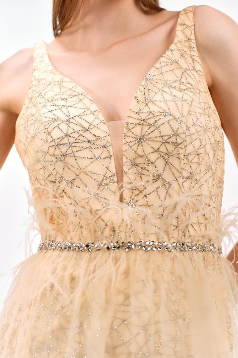 EMBELLISHED TULLE GOWN - Nakhle.Ets - Dresses