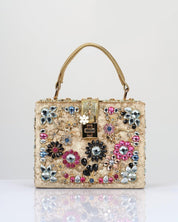 EMBELLISHED VELVET HANDBAG - Nakhle.Ets - Accessories