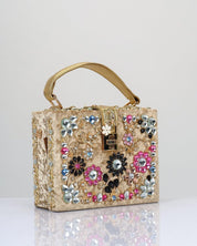 EMBELLISHED VELVET HANDBAG - Nakhle.Ets - Accessories