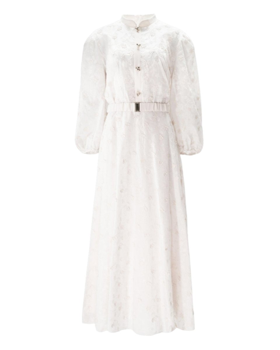 EMBROIDERED LONG DRESS