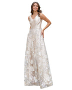ETHEREAL EMBROIDERED EVENING GOWN
