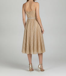 SEQUIN EMBELLISHED MIDI DRESS