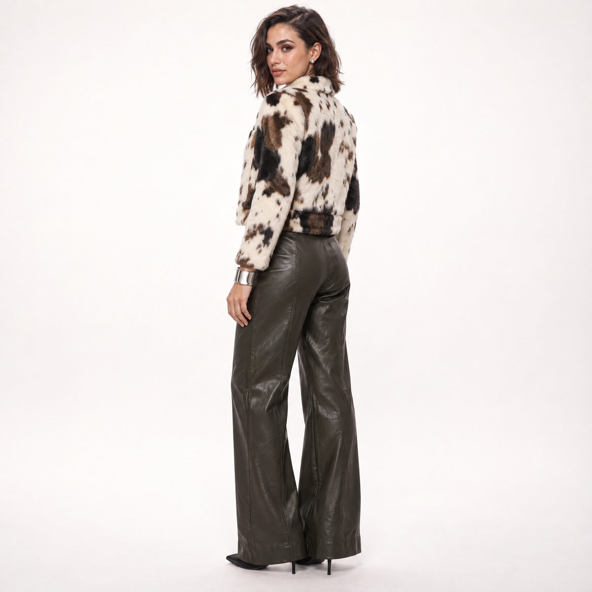 Animal Print Faux Fur Jacket