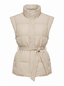 PADDED BELTED GILET