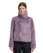 FAUX FUR HIGH - COLLAR JACKET - Nakhle.Ets - Jackets