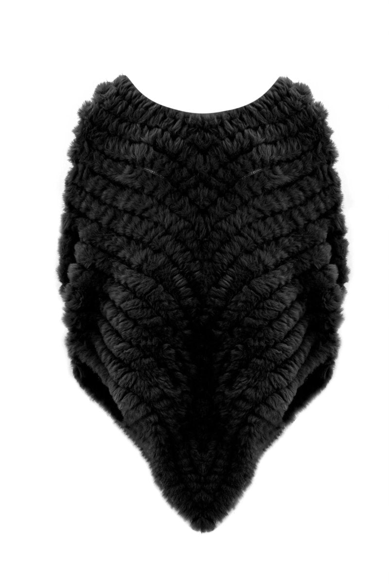 FAUX FUR LUXURY PONCHO - Nakhle.Ets - Cardigan