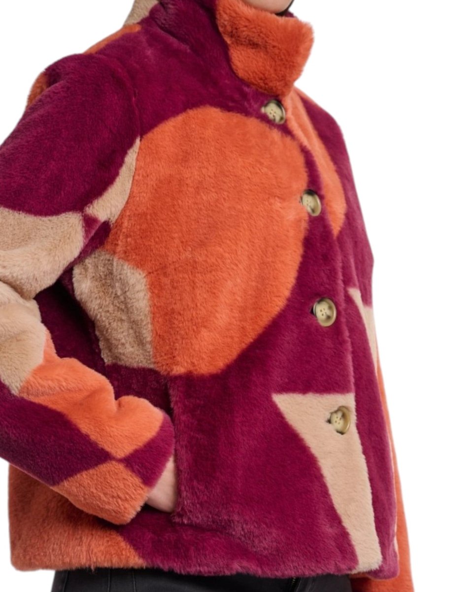 FAUX FUR SHORT JACKET - Nakhle.Ets - Jackets