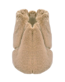 FAUX-FUR SLEEVELESS VEST