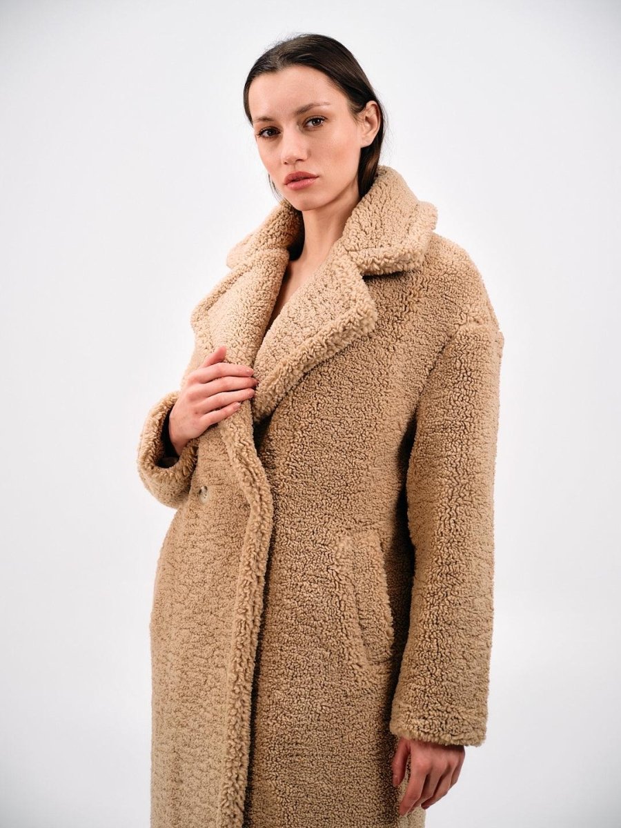 FAUX SHEARLING COAT - Nakhle.Ets - Coats