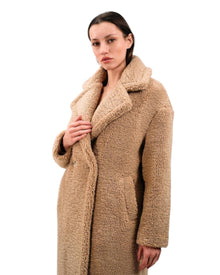 FAUX SHEARLING COAT