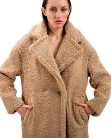 FAUX SHEARLING COAT