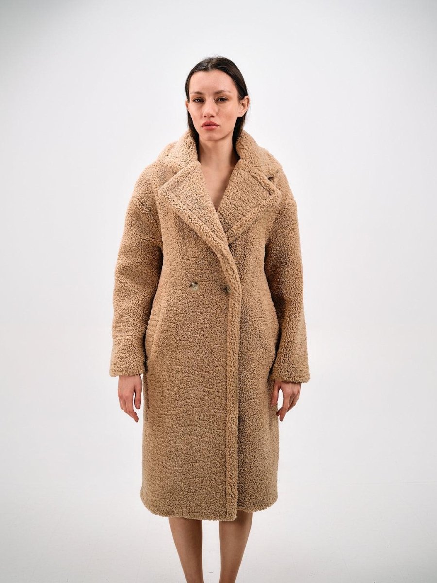 FAUX SHEARLING COAT - Nakhle.Ets - Coats