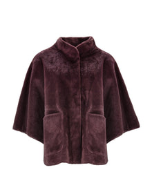 FAUX SUEDE CAPE