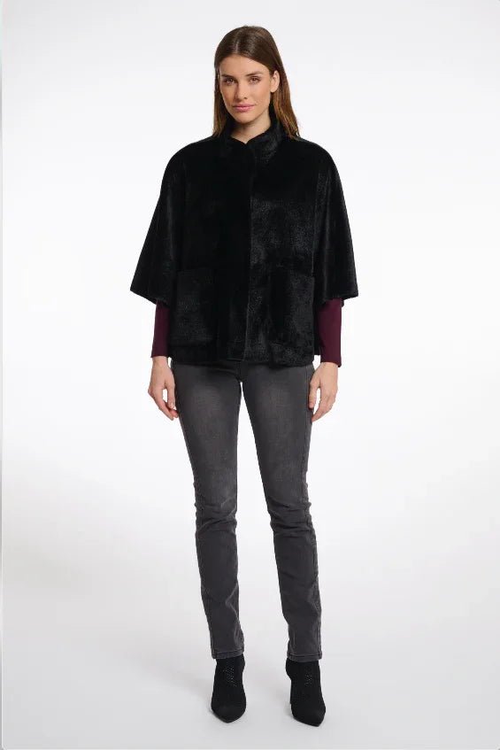 FAUX SUEDE CAPE