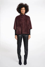 FAUX SUEDE CAPE