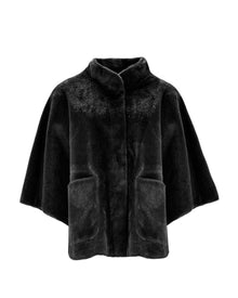 FAUX SUEDE CAPE