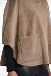 FAUX SUEDE CAPE