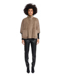 FAUX SUEDE CAPE