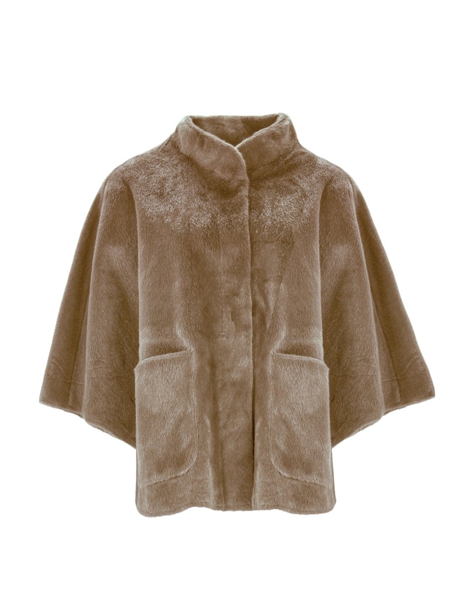FAUX SUEDE CAPE
