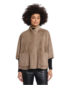 FAUX SUEDE CAPE