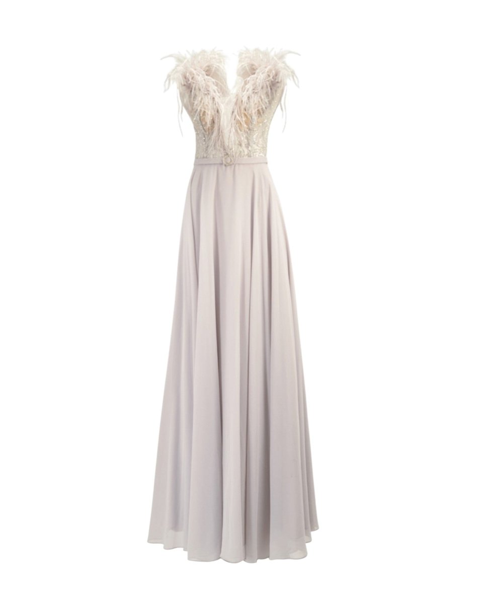 FEATHERED ETHEREAL GOWN